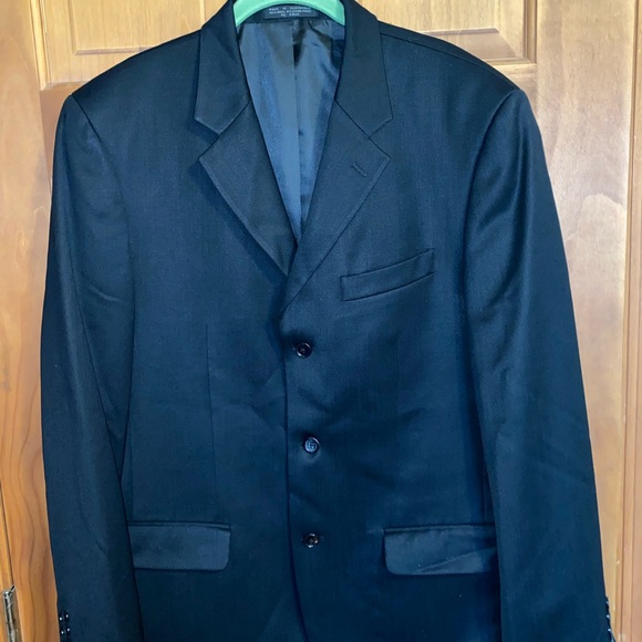 JNY JONES NEW YORK Men's Black, 96% Wool Suit Jacket - Picture 4 of 5